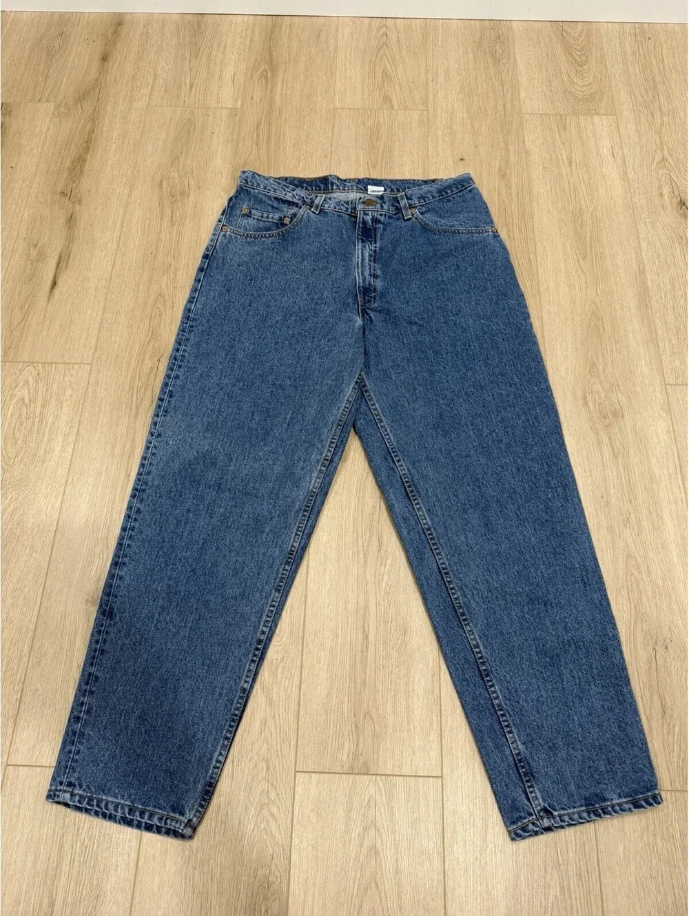 NWOT Vintage 90s Levis 560 Jeans 36x31 Loose Fit Tapered Leg Blue USA Made 1997